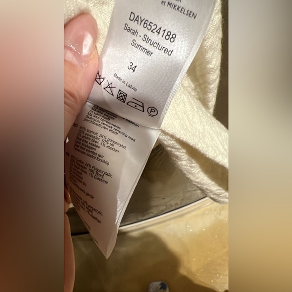 EUROPEAN Day Birger et mikkelsen Cream Women's Trousers | size 34 - Picture 5 of 6